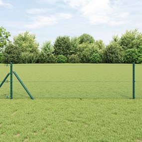 Cerca Hexagonal vidaXL Verde 0.6x10 m Aço