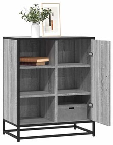 vidaXL Aparador 62x35x76 cm derivados de madeira cinzento sonoma