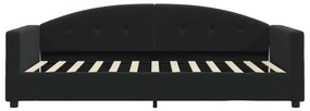 Sofá-cama 90x190 cm veludo preto