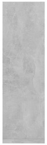 Estantes de parede 2 pcs derivados de madeira cinza cimento