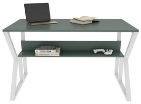 Secretária Wake – Verde e Branco – 120 cm x 72,8 cm x 60 cm