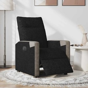 Poltrona elétrica reclinável tecido preto