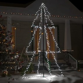 vidaXL Árvore de Natal em cone 300 LEDs 120x220 cm interior e exterior