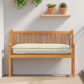 vidaXL Almofada de Palete para Assento e Costas Creme 120 x 50 x 12 cm Tecido Oxford