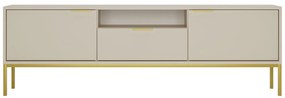 Móvel de TV "AUSTIN" de 2 Portas e 1 Gavetas - 40×175×33 cm - Creme e