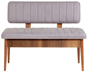 Conjunto de Mesa de Jantar Extensível e Cadeiras Vina – Nogueira – Mes