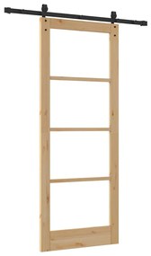 Porta Deslizante vidaXL com Conjunto de Hardware 'ORKDAL'83x211 cm