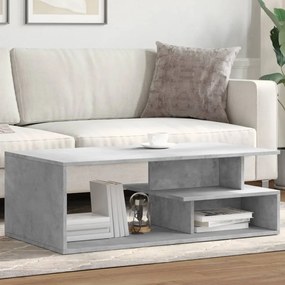Mesa de centro 102x55x35 cm derivados de madeira cinza cimento