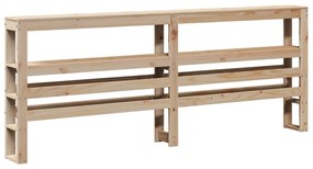 Estrutura cama c/ cabeceira 120x190 cm pinho maciço