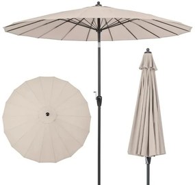 Guarda-sol com 3 ajustes de inclinação para jardins, terraços, cafés, 300 x 300 x 273 cm, vinho tinto