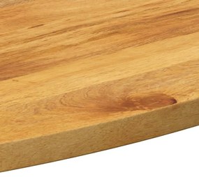 Tampo de mesa oval 110x40x2,5 cm madeira de mangueira maciça