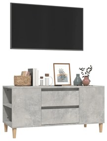 Móvel p/ TV 102x44,5x50 cm derivados madeira cinzento cimento