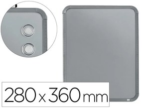 Quadro Nobo Magnético para a Casa Moldura Slim em Aco Prata 280x360 mm
