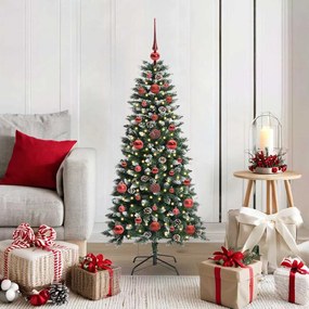 vidaXL Árvore de Natal Artificial Verde 120 cm PVC, Plástico e Aço