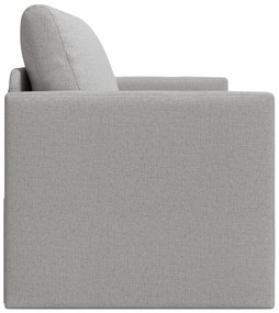 Sofá Cama de Chão 2-em-1 Cinzento-claro 124x71x78 cm Tecido