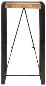 Mesa de bar 60x55x110 cm madeira recuperada maciça