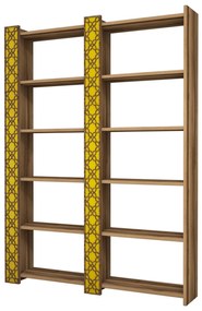 Estante City – Nogueira Amarela – 124,6x170x24,2 cm