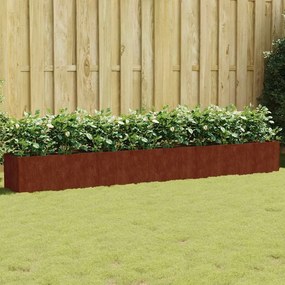 824523 vidaXL Canteiro elevado de jardim 360x40x40 cm aço corten