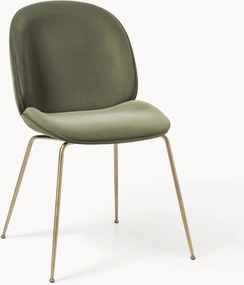 WESTWING x GUBI, Cadeira de jantar em veludo Beetle by Delia Lachance