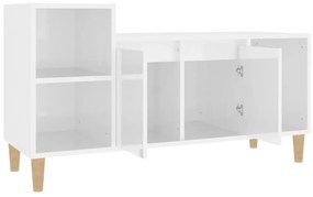 Móvel para TV 100x35x55 cm derivados madeira branco brilhante