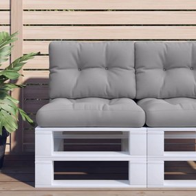 vidaXL Almofadão paletes 60x40x12 cm tecido cinza