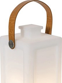 Candeeiro de mesa moderno branco efeito chama recarregável IP44 - Stard