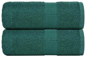Toalhas de bidé 2 pcs 30x50 cm 360 gsm 100% algodão verde