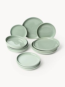 Conjunto de loiça em porcelana Nessa, 4 pessoas (12 uni.)