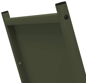 Suporte para lenha aço laminado a frio verde azeitona