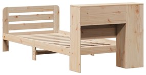 Cama sem colchão 90x190 cm madeira de pinho maciça