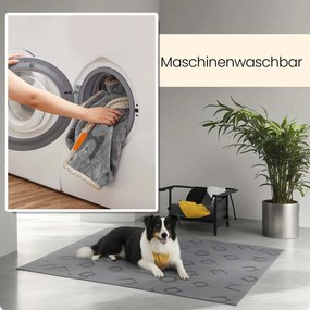 Manta impermeável para cães 157 x 127 cm cinzento