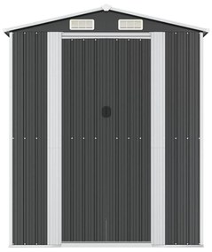 Abrigo de jardim 192x274x223 cm aço galvanizado antracite