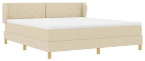 Cama Box com Colchão vidaXL - Creme - 180x200 cm - Tecido