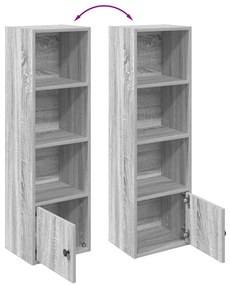 Estante 31x24x102 cm derivados de madeira cinzento sonoma