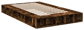 Estrutura de cama 135x190 cm derivados madeira carvalho fumado