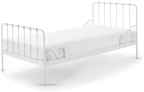 Cama infantil ALICE Metal 90x200cm + Estrado Branca