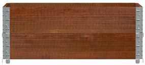 Colares p/ paletes 2 pcs 100x50cm madeira pinho maciça castanho