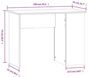 Secretária Dola - Cinzento - Design Minimalista