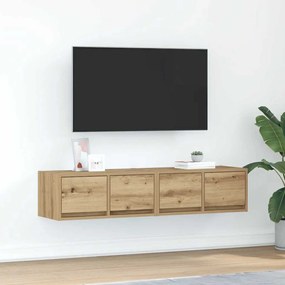 vidaXL Móveis TV 2 pcs 60x31x25,5 cm deriv. madeira carvalho artisiano