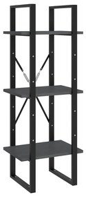 Estante c/ 5 prateleiras 40x30x175 cm madeira de pinho cinzento