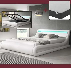Cama Hidráulica com Arrumação "Patricia" - 150x190cm - Estrado e Colch