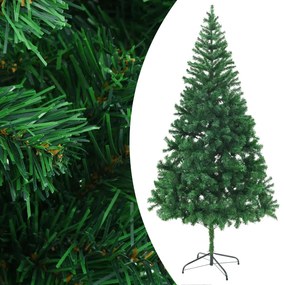 60176 vidaXL Árvore de Natal artificial com suporte aço 210 cm 910 ramos