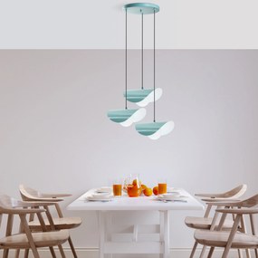Candeeiro de Teto Vatoz – Turquesa – Diâmetro 50 cm