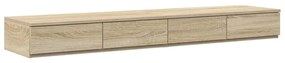 Cômoda vidaXL Carvalho Sonoma 135x36,5x16,5 cm em madeira laminada