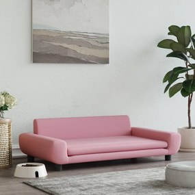 vidaXL Cama para cães 100x54x33 cm veludo rosa