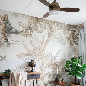 Ventilador de teto bronze 96cm com controle remoto - Rotar