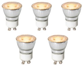Conjunto de 5 Lâmpadas LED GU10 Reguláveis em 3 Passos 35mm 4W 200 lm 2200K