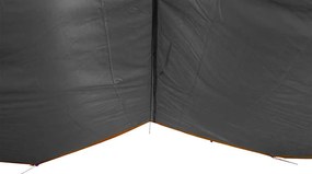 Lona de campismo 360x294 cm impermeável cinzento e laranja