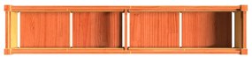 Vasos/floreiras de jardim 2 pcs pinho maciço castanho cera