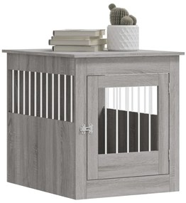 Móvel casota para cão 64,5x80x71 derivados madeira cinza sonoma